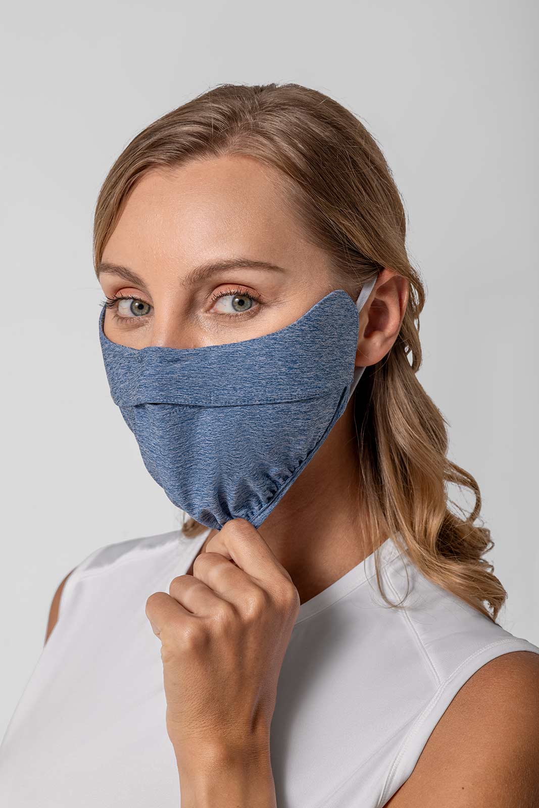 Unisex Zenith UV Half Mask | Blue Dusk
