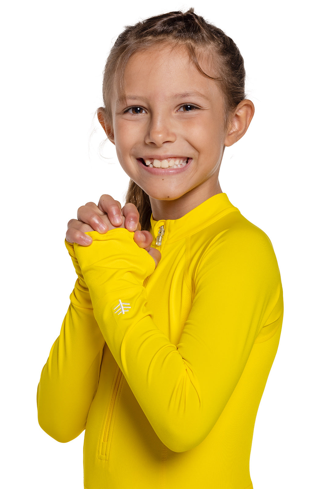 Kid's Koko Long Sleeve Swimsuit | Bold Yellow