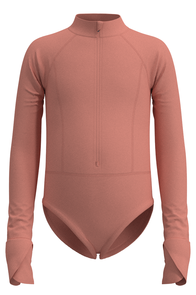 Traje de baño infantil Koko de manga larga | Rosa pálido