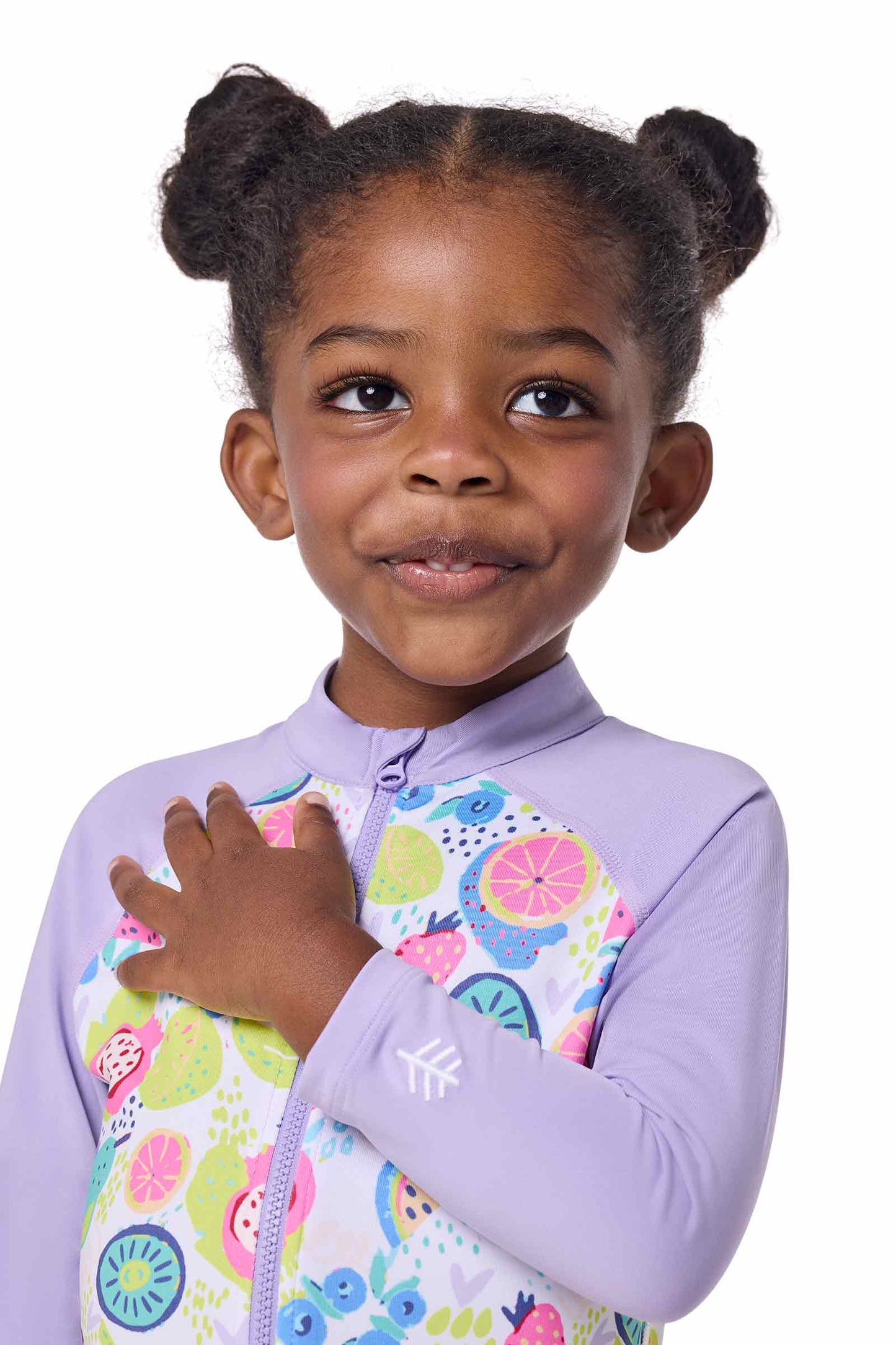 Kid's Kohala Neck-To-Knee Swimsuit | Lavendula Colorblock