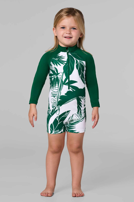 Kid's Kohala Neck-to-Knee Swimsuit | Eden Colorblock