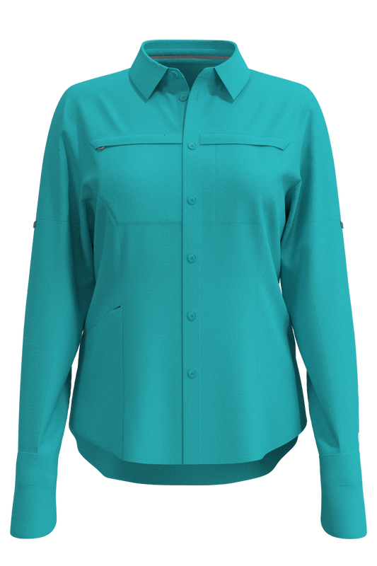 Women's Kodia Fishing Shirt | Coolibar Blue