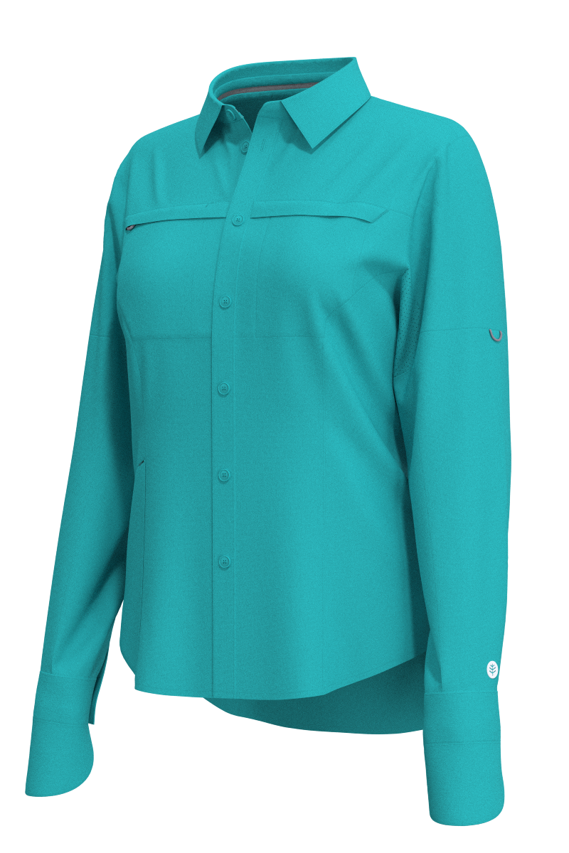 Women's Kodia Fishing Shirt | Coolibar Blue