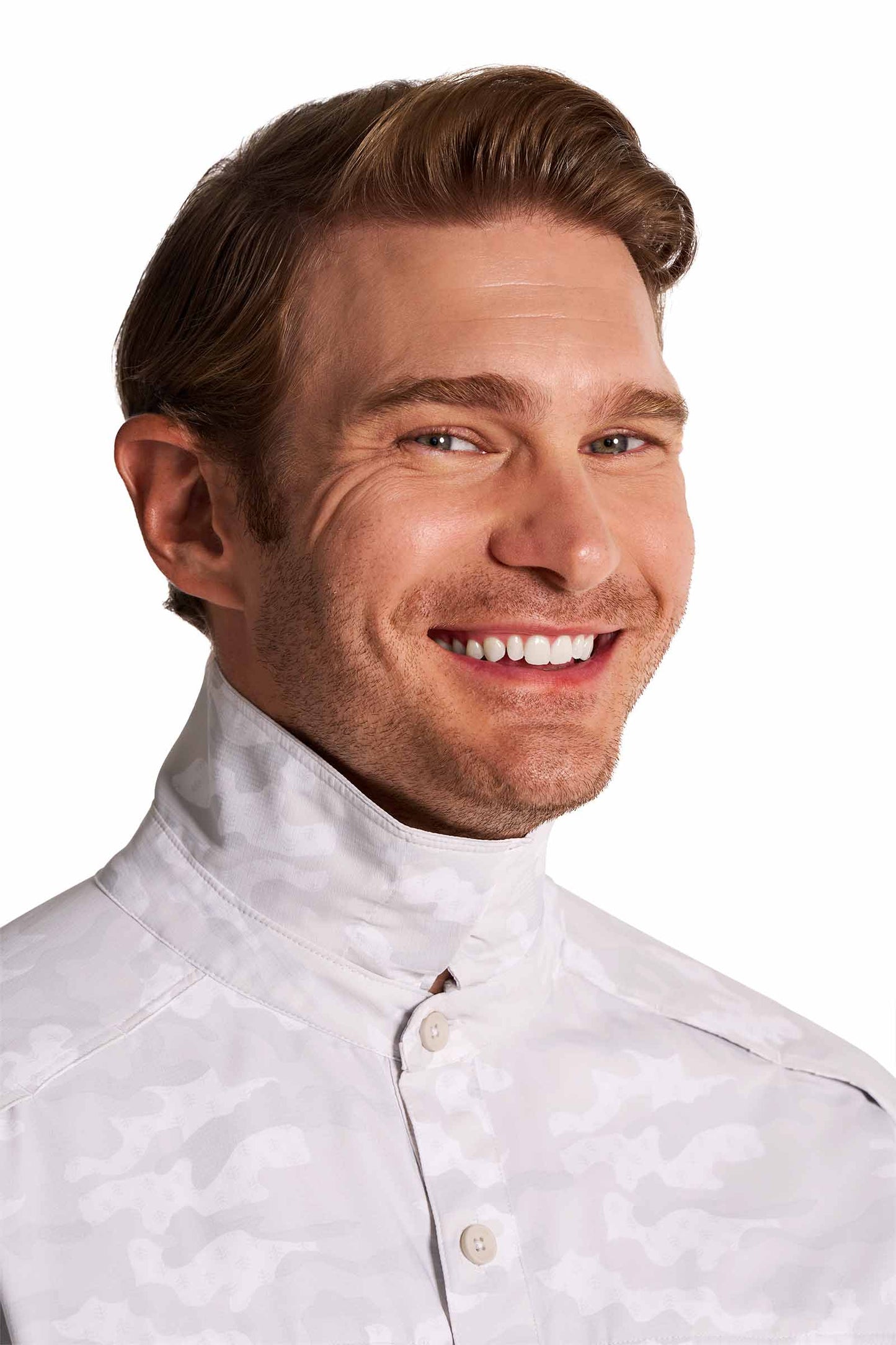 Men's Nassau Fishing Shirt | Sleek Grey Coastal Camo