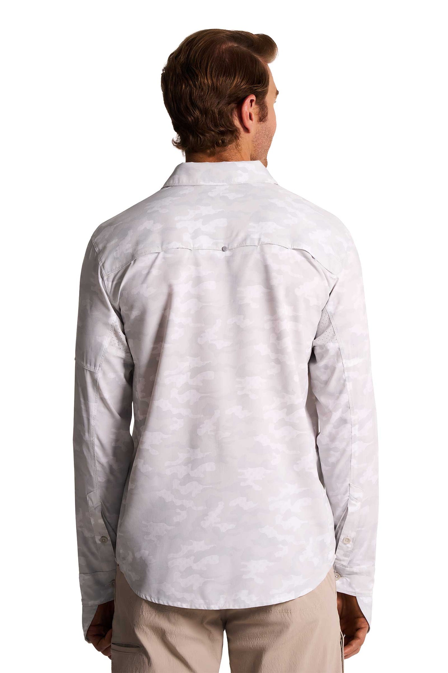 Men's Nassau Fishing Shirt | Sleek Grey Coastal Camo