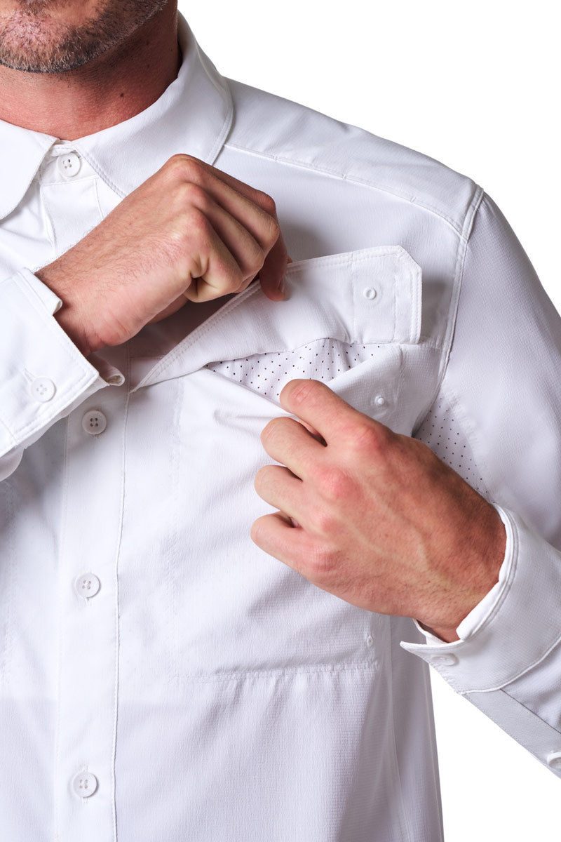 Men's Nassau Fishing Shirt | White
