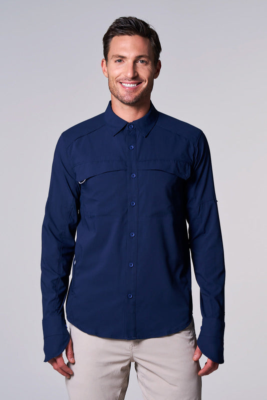 Men's Nassau Fishing Shirt | Navy