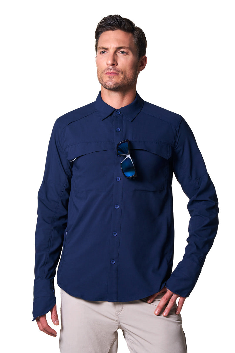 Men's Nassau Fishing Shirt | Navy