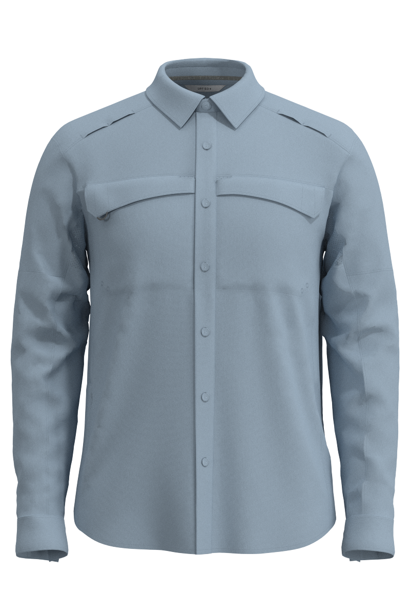 Men's Nassau Fishing Shirt | Light Blue