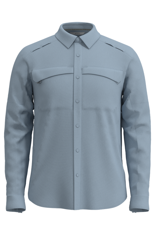 Men's Nassau Fishing Shirt | Light Blue