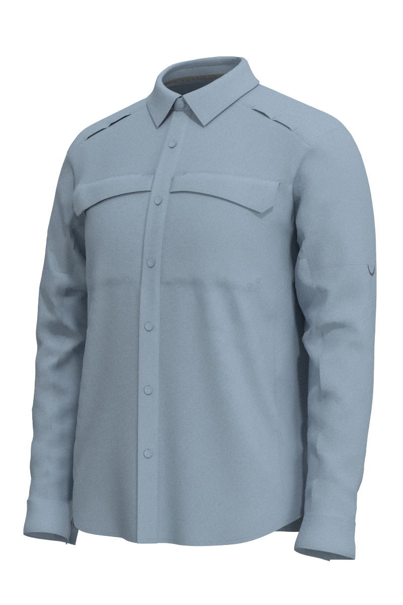 Men's Nassau Fishing Shirt | Light Blue