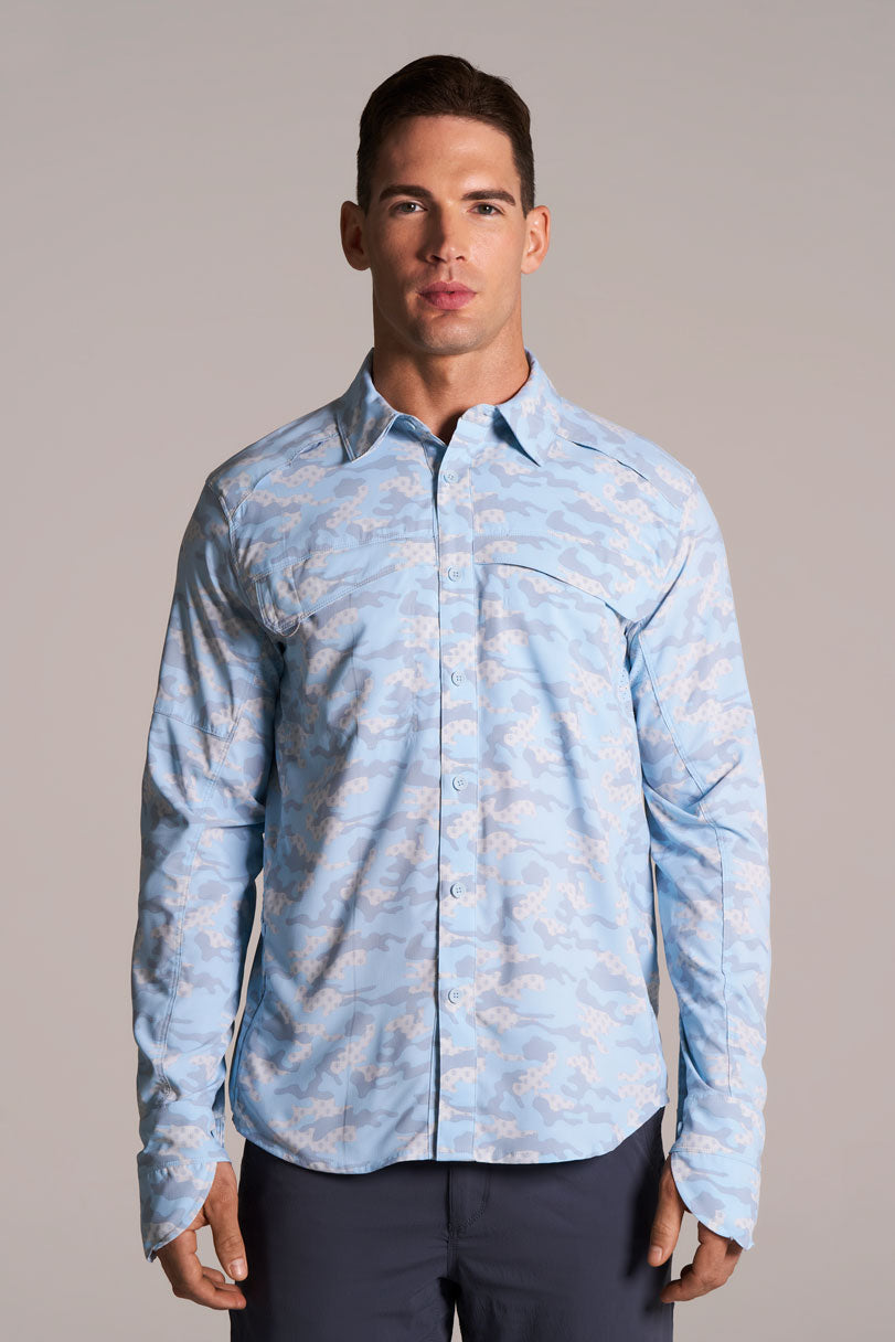 Men's Nassau Fishing Shirt | Skyride Coastal Camo