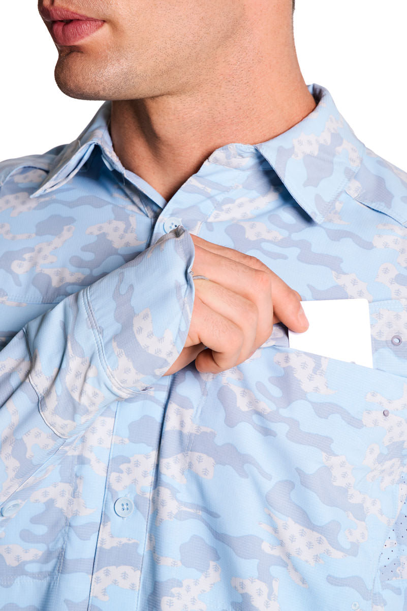 Men's Nassau Fishing Shirt | Skyride Coastal Camo