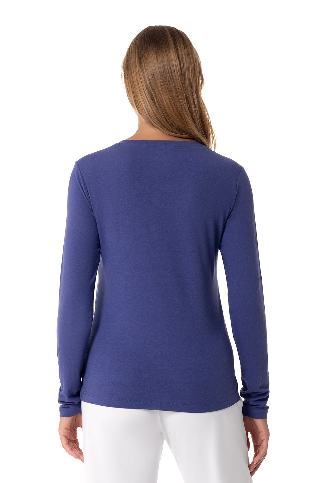 Women's Morada Everyday Long Sleeve V-Neck T-Shirt | Future Dusk