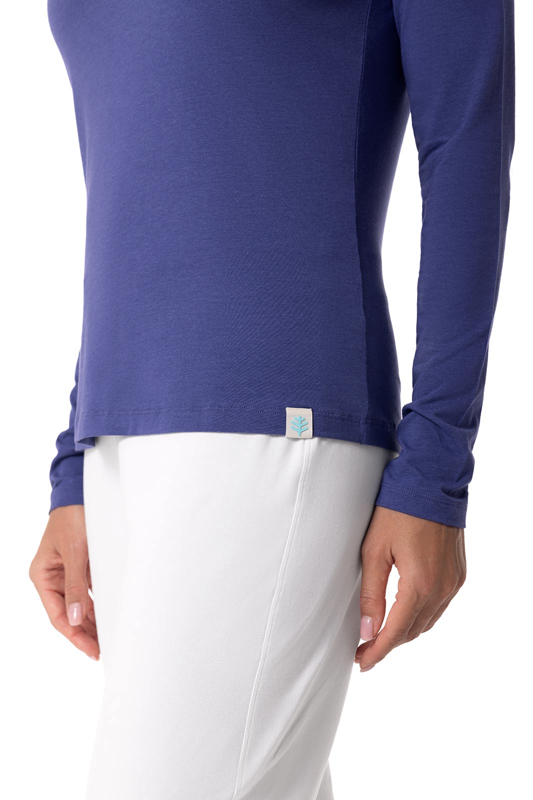 Women's Morada Everyday Long Sleeve V-Neck T-Shirt | Future Dusk
