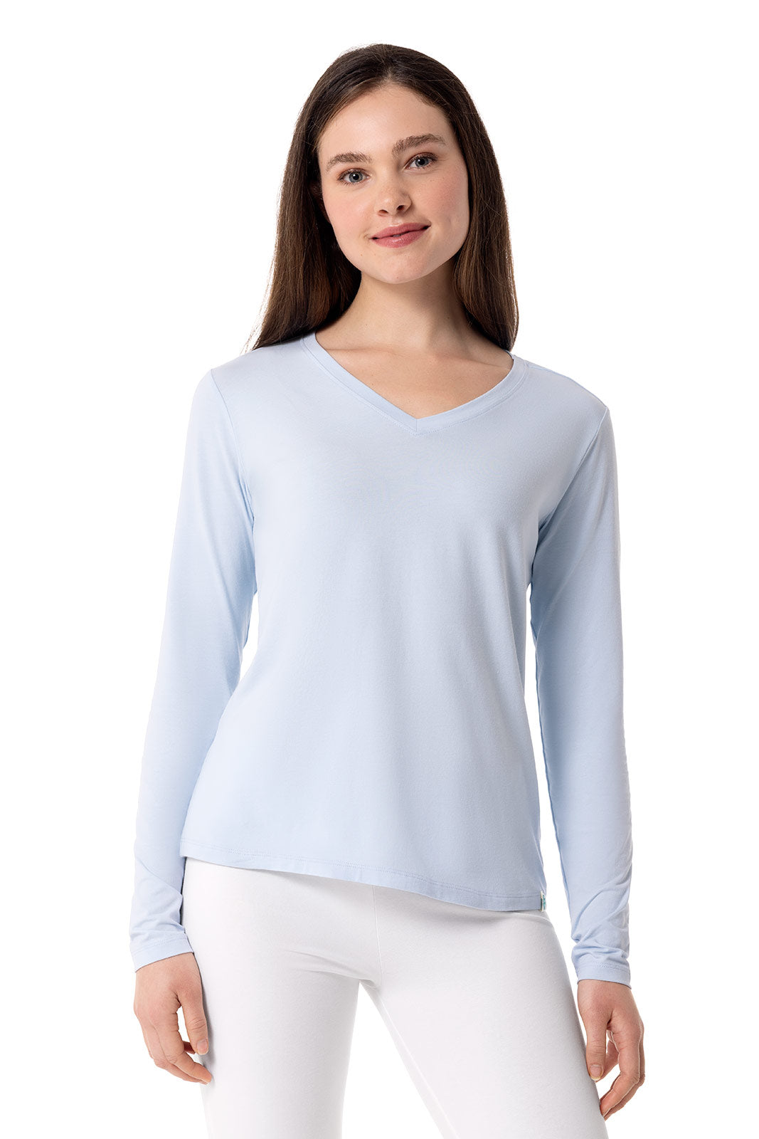 Women's Morada Everyday Long Sleeve V-Neck T-Shirt | Skyride