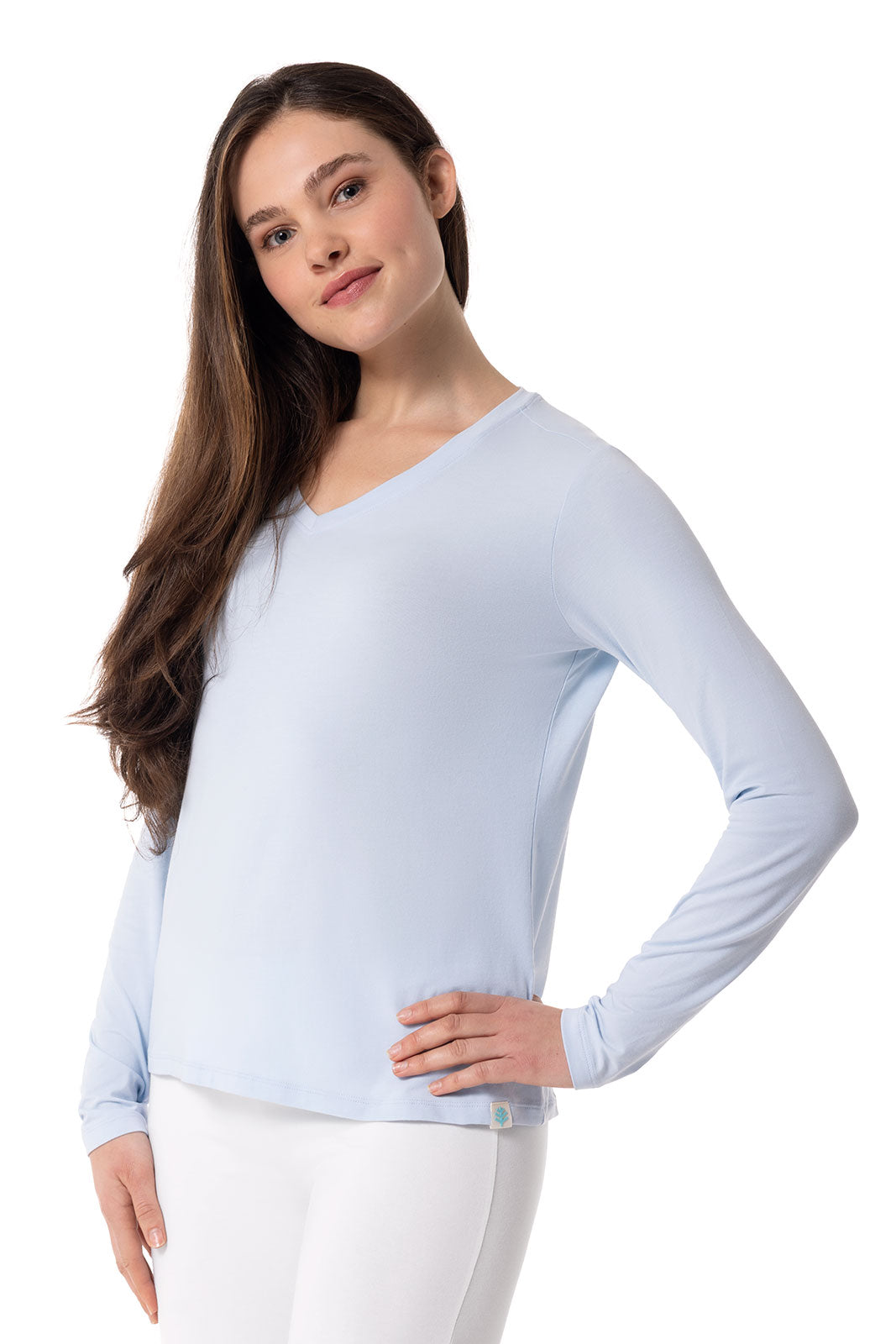 Women's Morada Everyday Long Sleeve V-Neck T-Shirt | Skyride