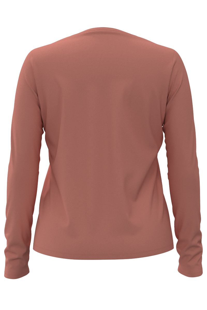 Women's Morada Everyday Long Sleeve V Neck T-Shirt | Soft Blush