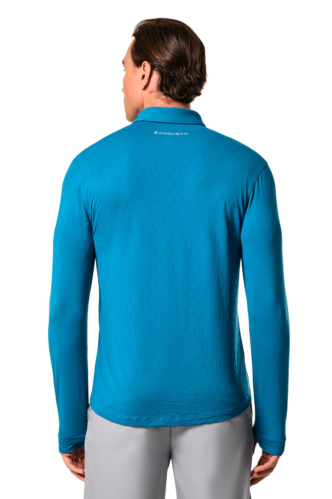 Men's Arobello Golf Polo | Bluejay Diamond Jacquard