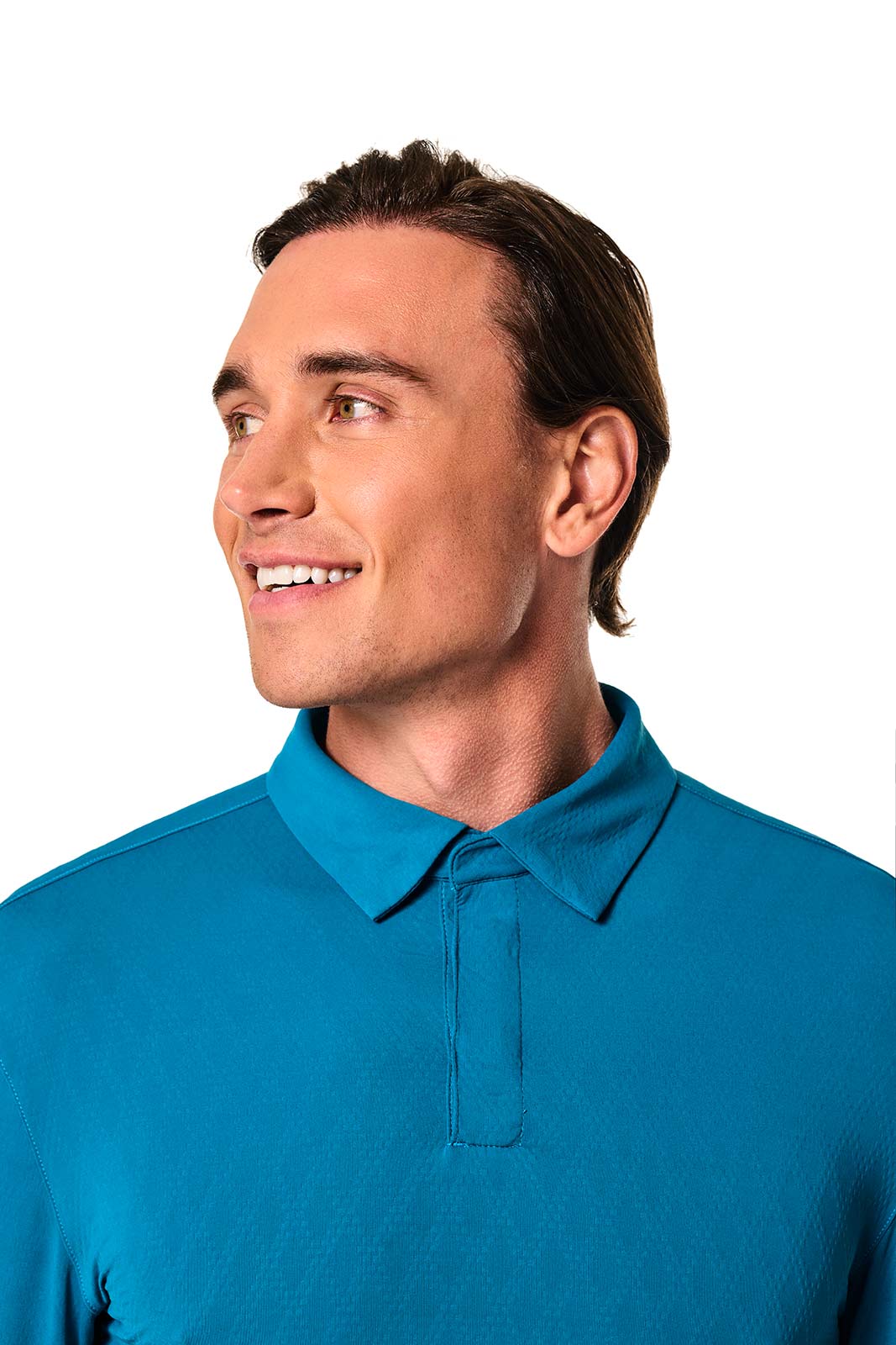 Men's Arobello Golf Polo | Bluejay Diamond Jacquard