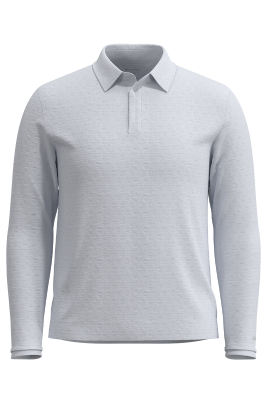 Men's Arobello Golf Polo | White Diamond Jacquard