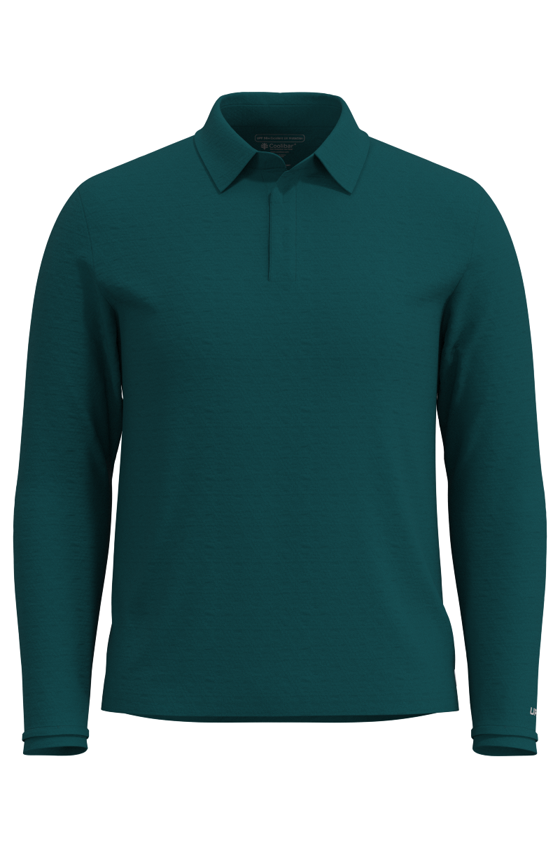 Men's Arobello Golf Polo | Transformative Teal Diamond Jacquard Diamond Jacquard