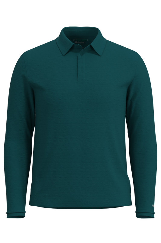 Men's Arobello Golf Polo | Transformative Teal Diamond Jacquard Diamond Jacquard