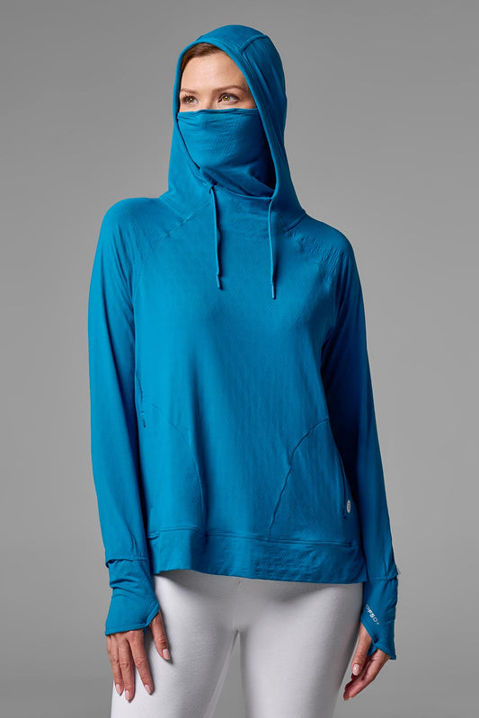 Women's Arabella Hoodie | Bluejay Diamond Jacquard
