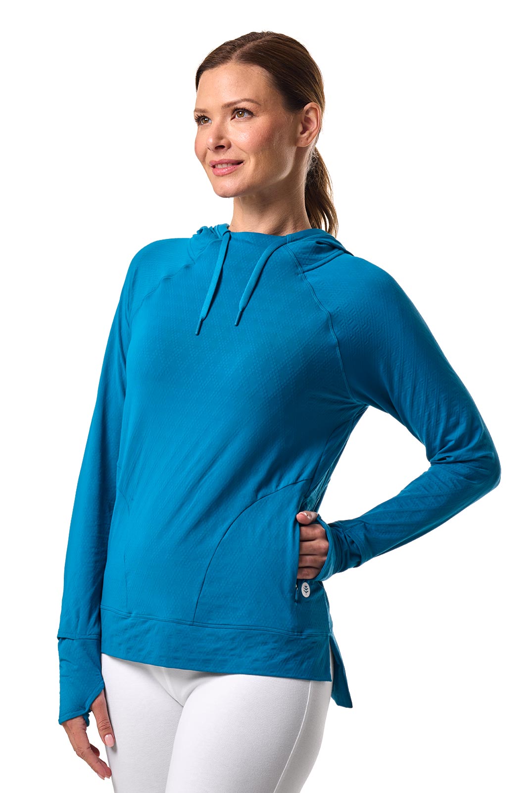 Women's Arabella Hoodie | Bluejay Diamond Jacquard