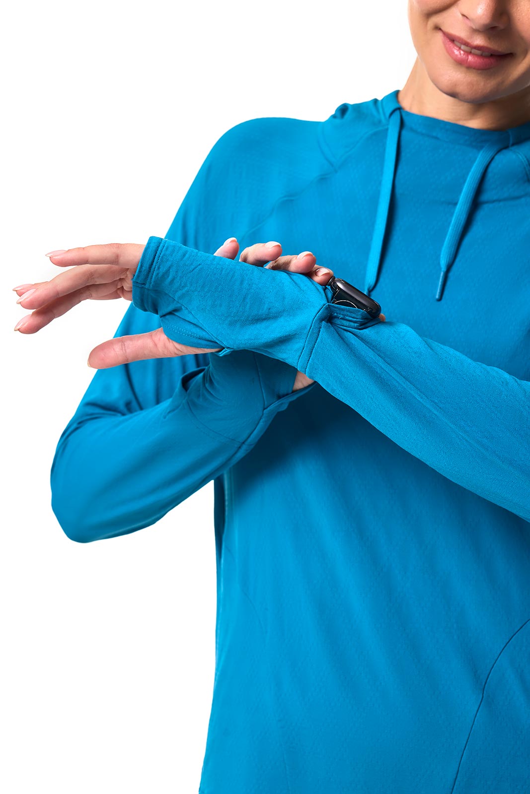 Women's Arabella Hoodie | Bluejay Diamond Jacquard