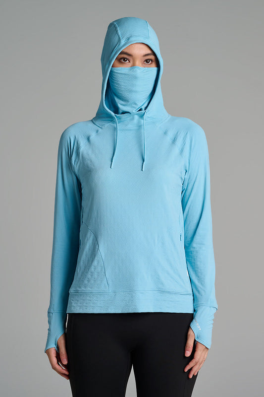 Women's Arabella Hoodie | Artic Blue Diamond Jacquard