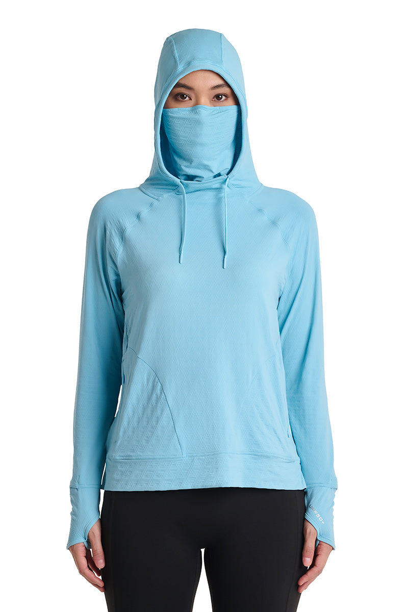 Women's Arabella Hoodie | Artic Blue Diamond Jacquard