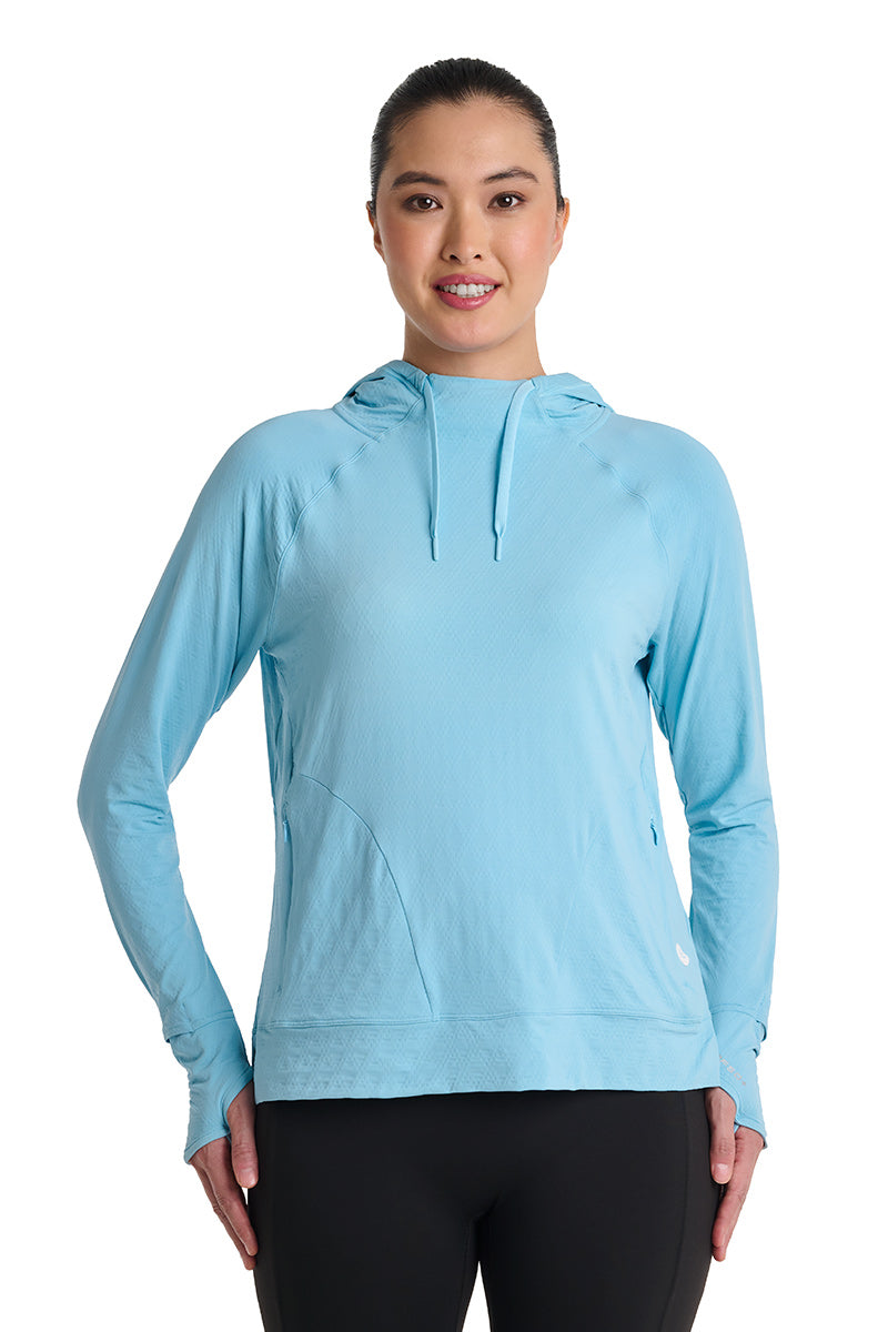Women's Arabella Hoodie | Artic Blue Diamond Jacquard