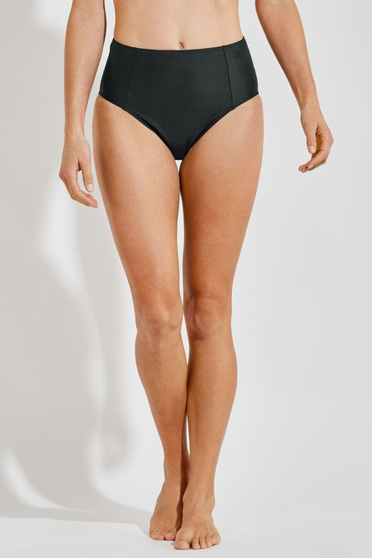 Women's Medley High-Rise Core Control Swimming Bottoms | Black