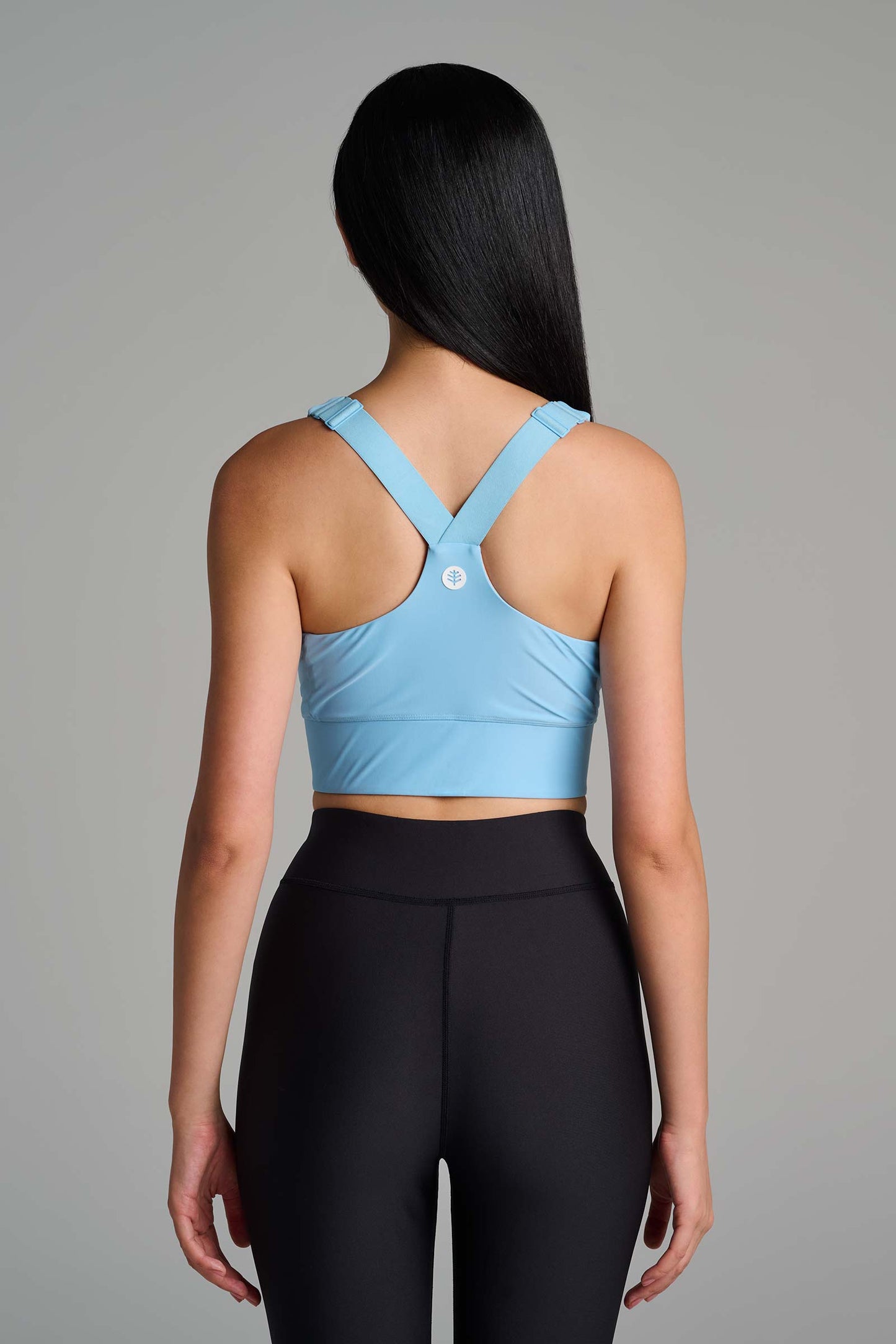 Women's Medley Zip-Up Swim Bra | Artic Blue