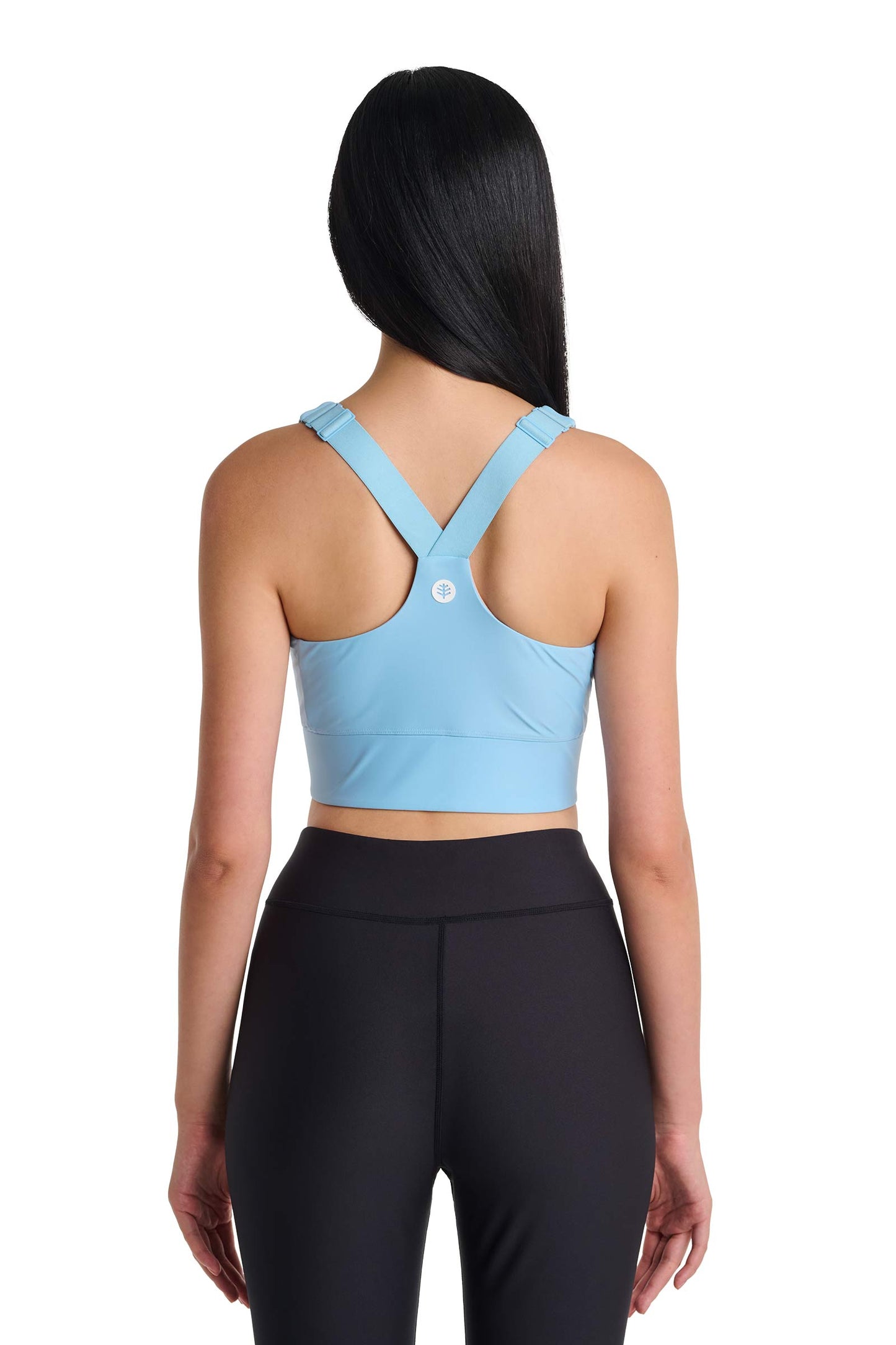 Women's Medley Zip-Up Swim Bra | Artic Blue