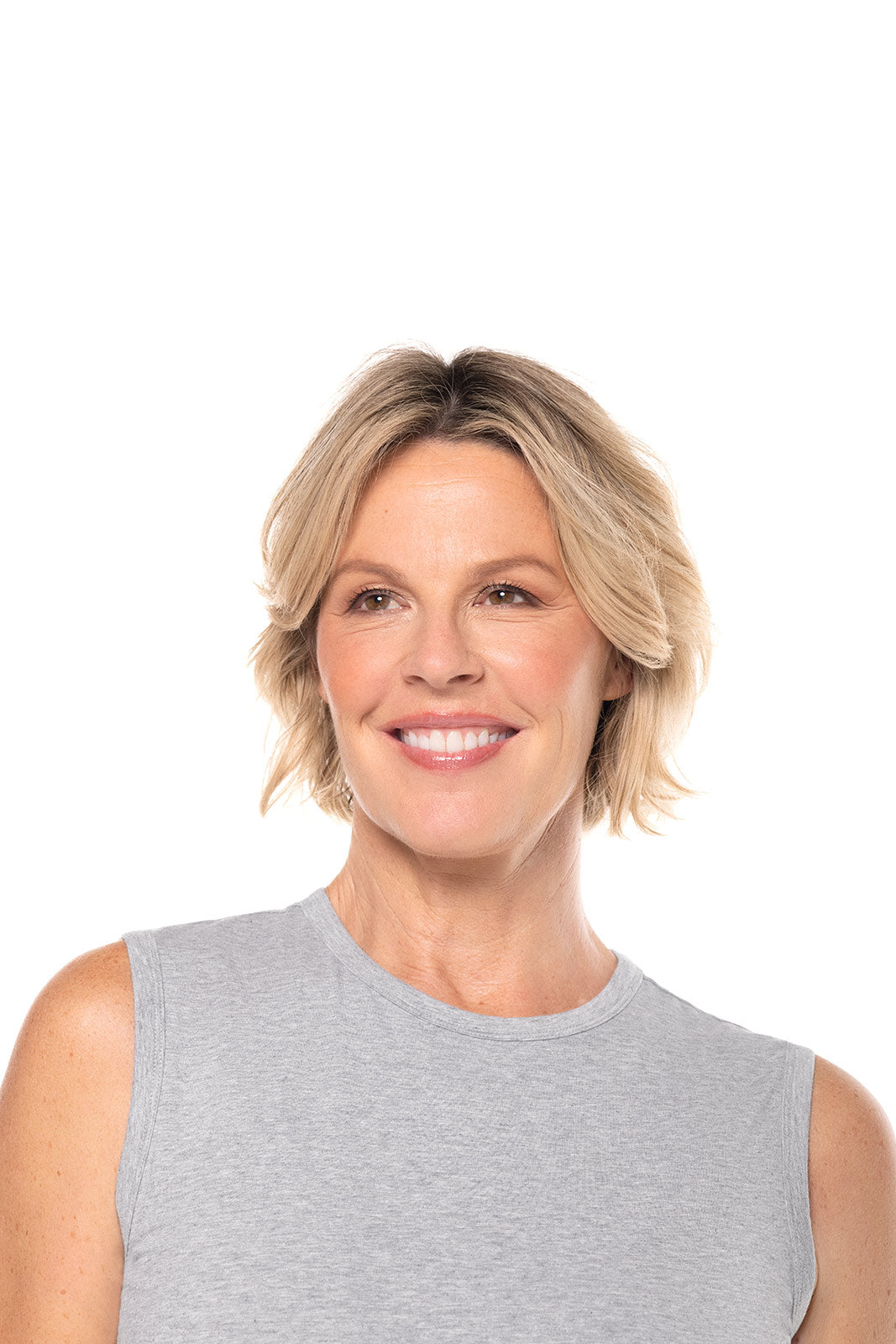 Women's LumaLeo High Neck Tank Top | Grey Heather