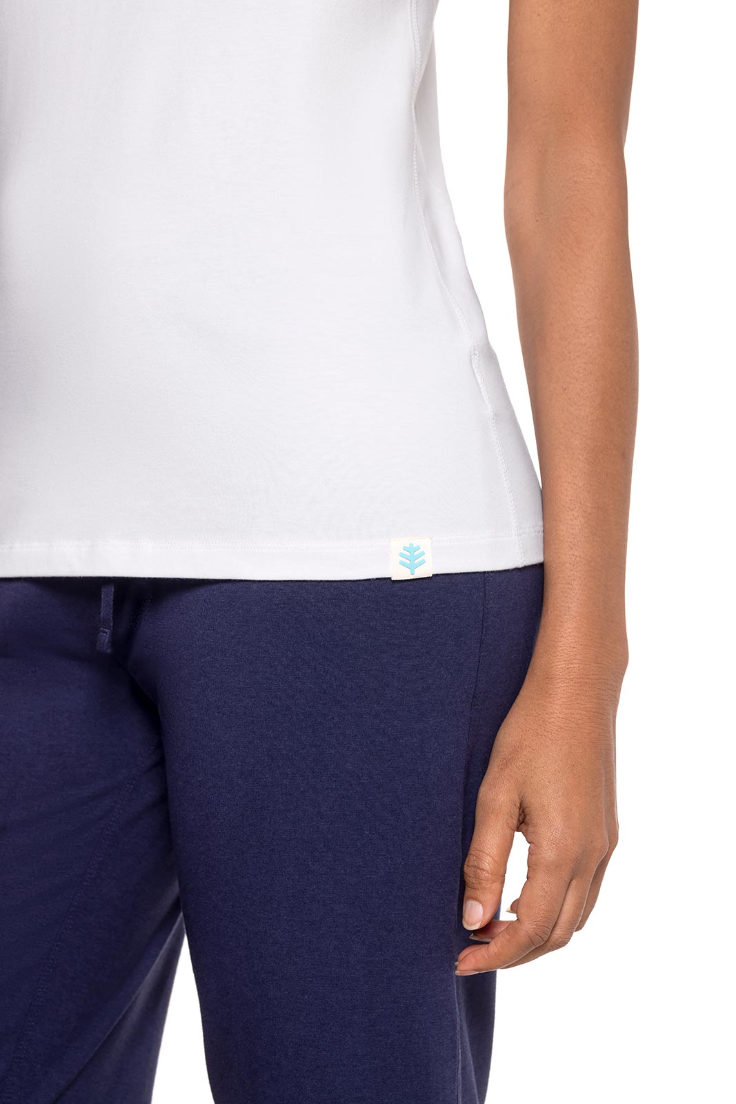 Women's LumaLeo High Neck Tank Top | White