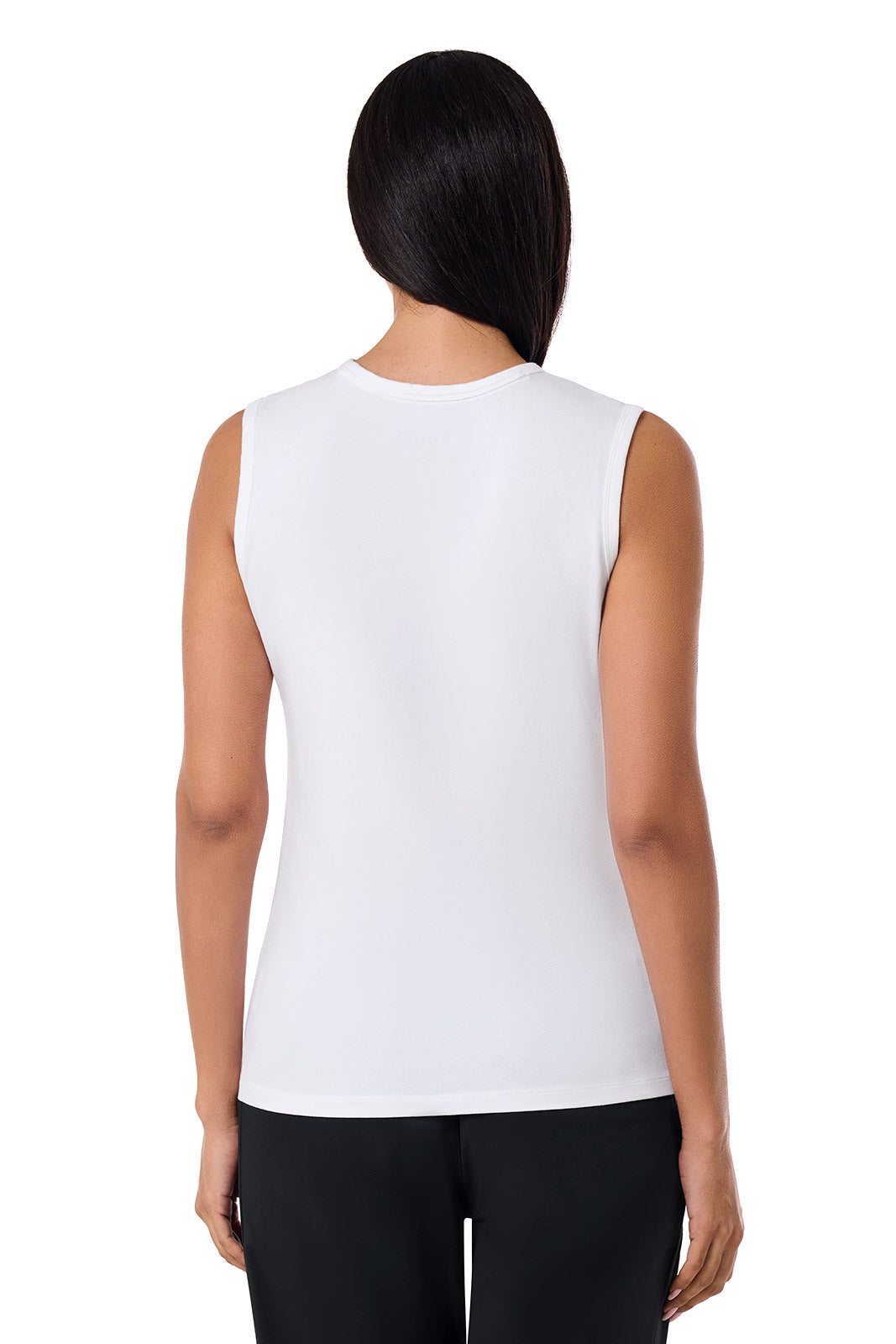 Women's LumaLeo High Neck Tank Top | White