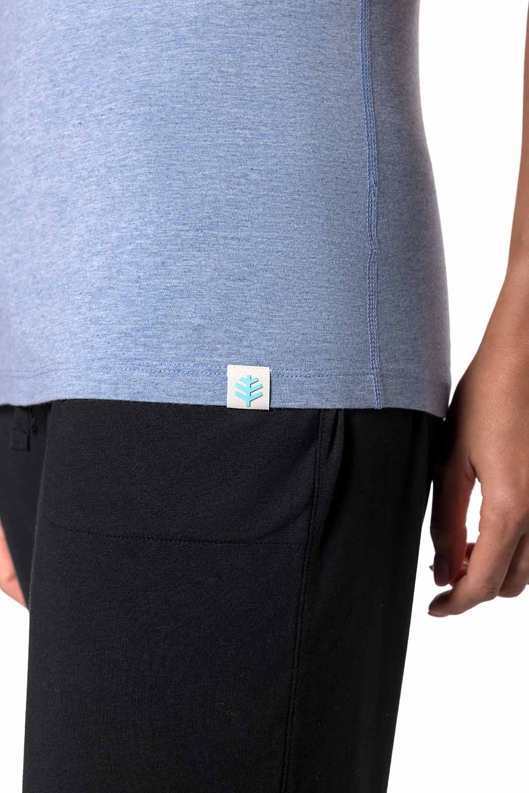 Women's LumaLeo High Neck Tank Top | Light Blue Heather