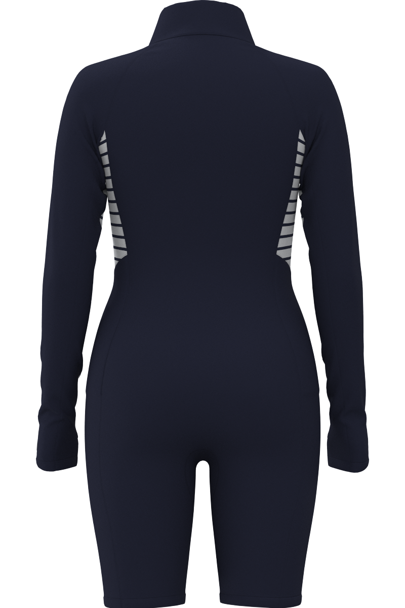 Women's Alana Knee Length Swimsuit | Navy Colorblock