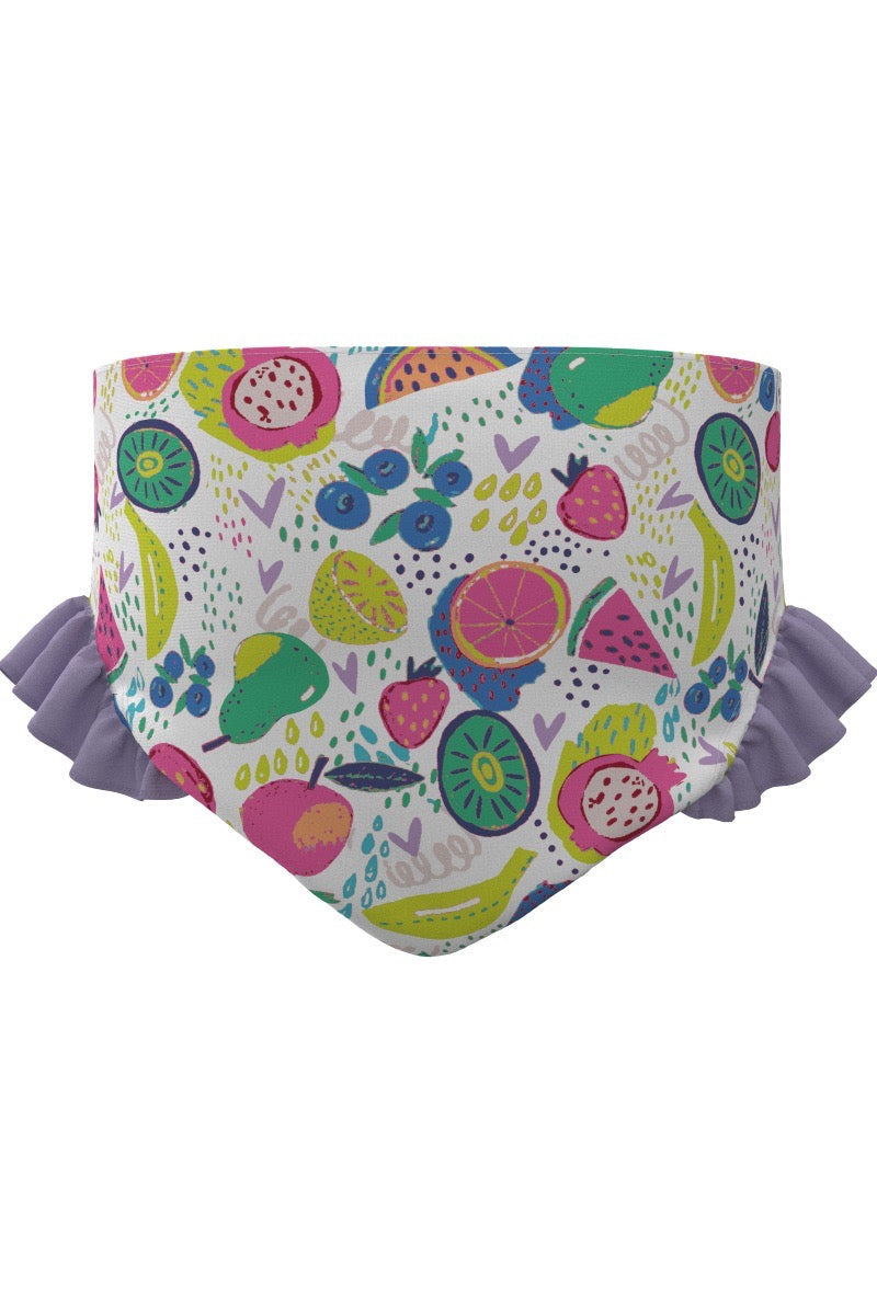 Kid's Guppy Ruffle Rash Guard Set | Lavendula Colorblock