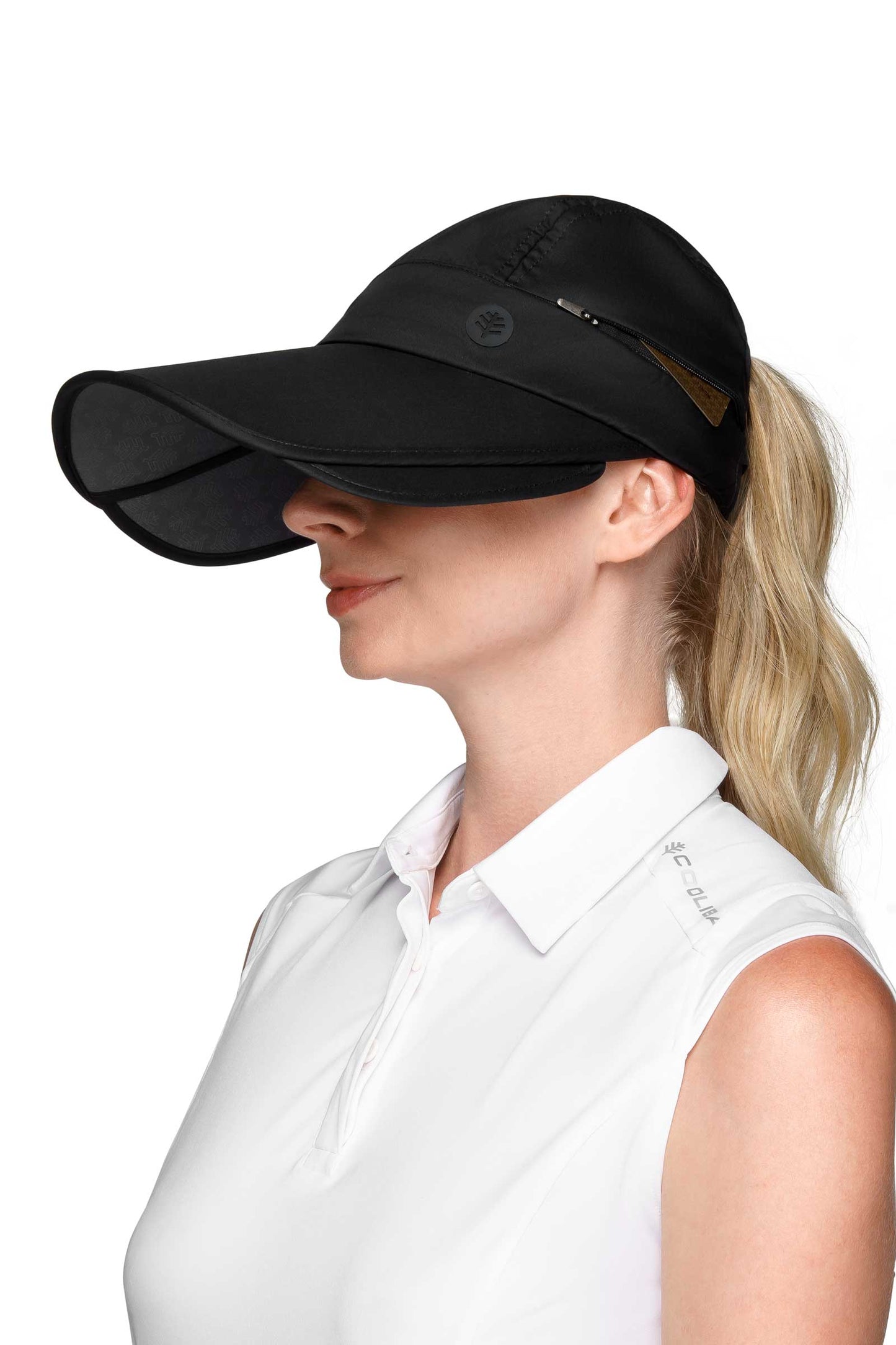 Women's Olivia Convertible Sun Visor | Black
