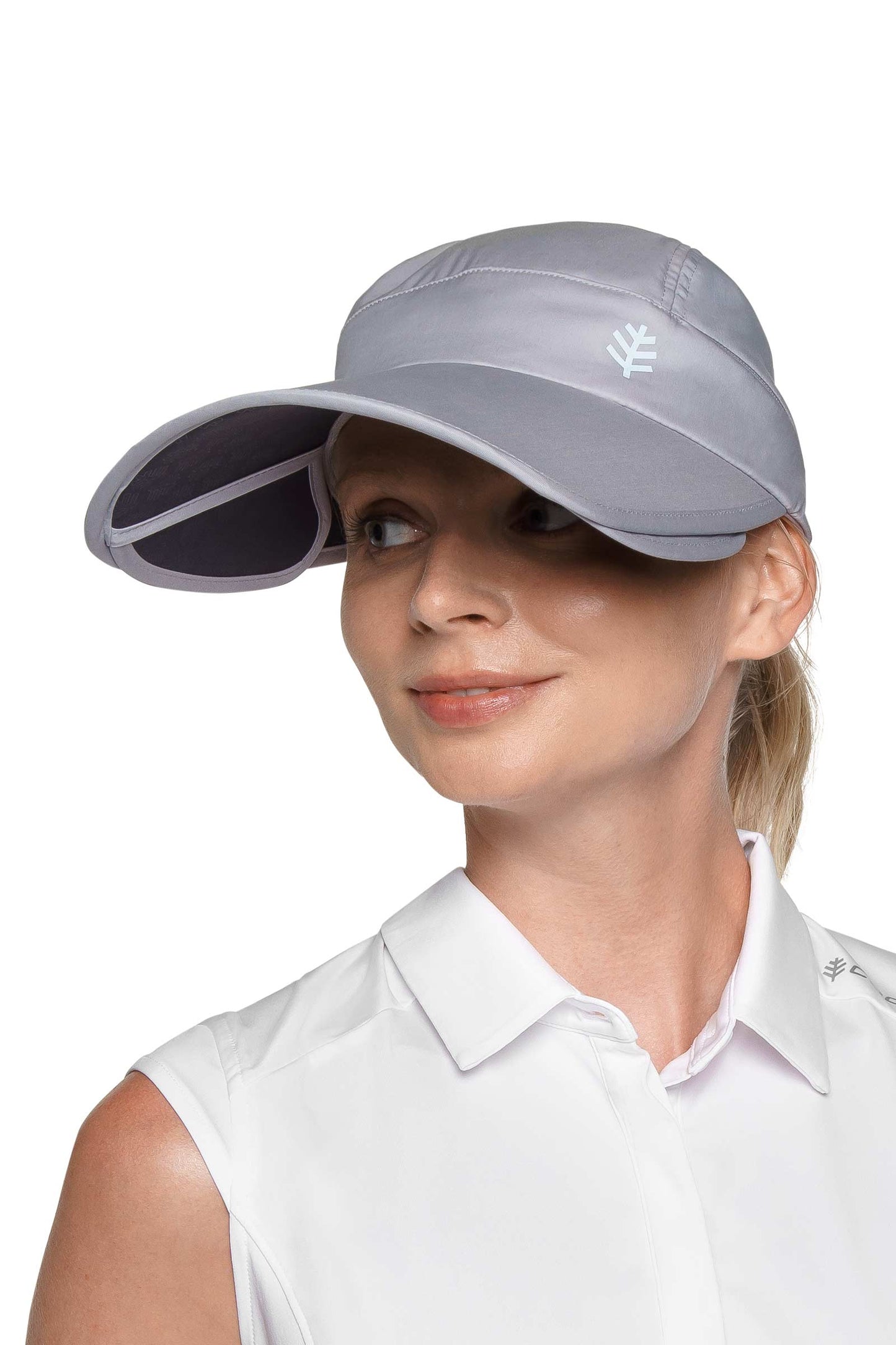 Visera parasol convertible Olivia para mujer | Negra 