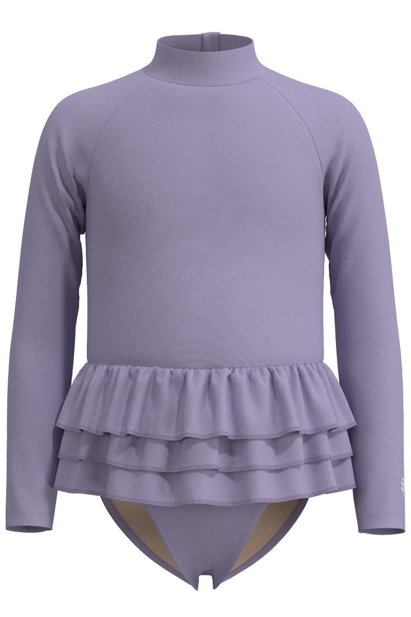 Kid's Kailani Long Sleeve Swimsuit | Lavendula