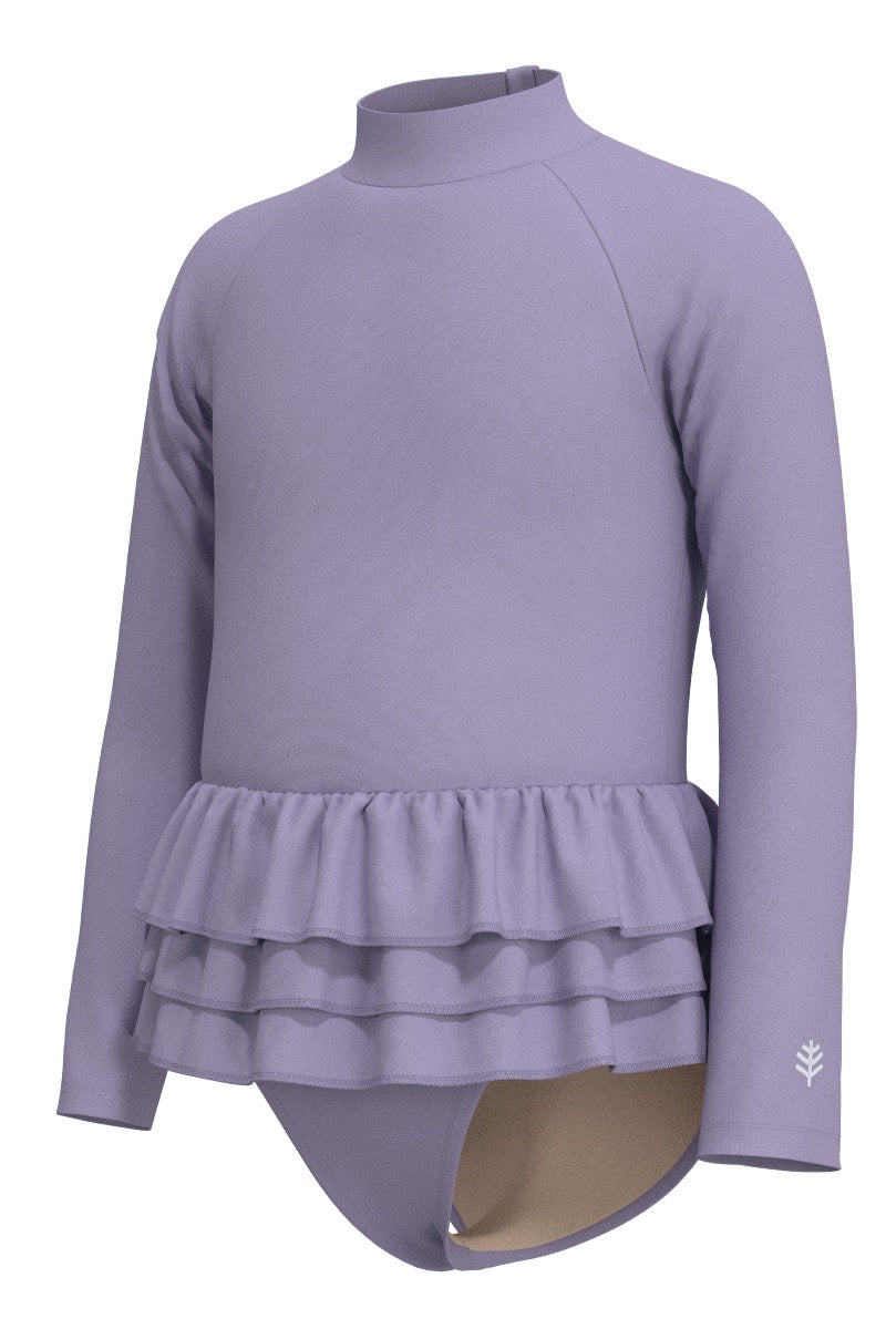 Kid's Kailani Long Sleeve Swimsuit | Lavendula