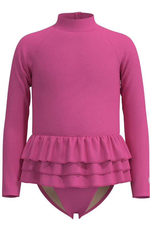 Kid's Kailani Long Sleeve Swimsuit | Tulip Pink