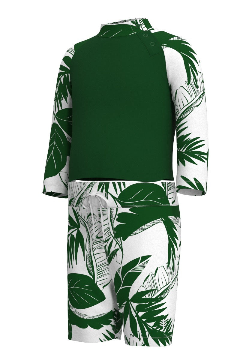 Kid's Island Rash Guard Set | Eden Colorblock
