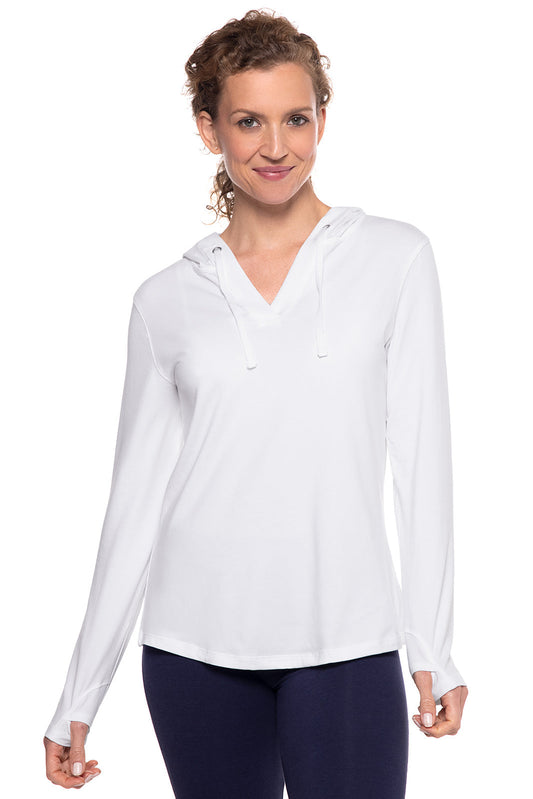 Women's Catalina Hoodie Tunic Top | White