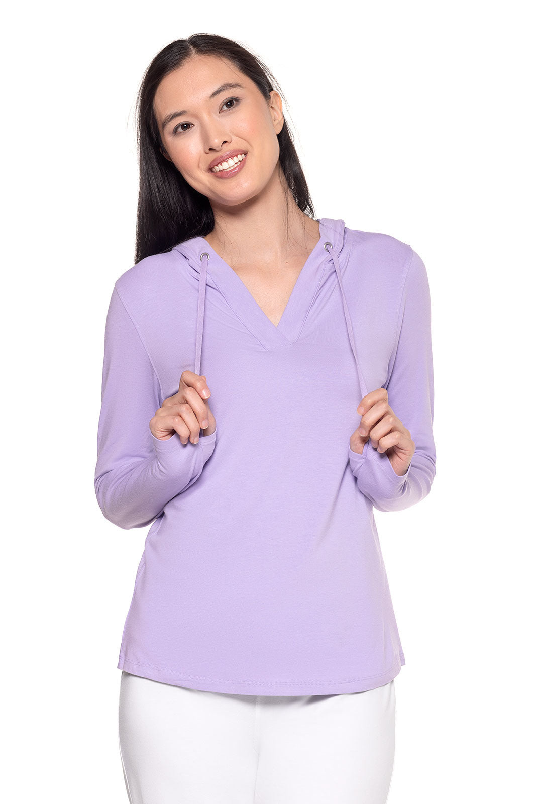 Women's Catalina Hoodie Tunic Top | Lavendula